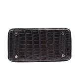 Hermès 25cm Birkin Black Matte Niloticus Crocodile Palladium Hardware