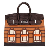 Herm�s 20cm Birkin Sellier Faubourg House Day Palladium Hardware