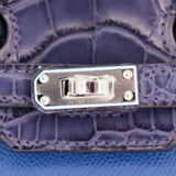 Herm�s 20cm Birkin Sellier Faubourg House Night Palladium Hardware