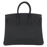 Herm�s 25cm Birkin Black Togo Leather Gold Hardware